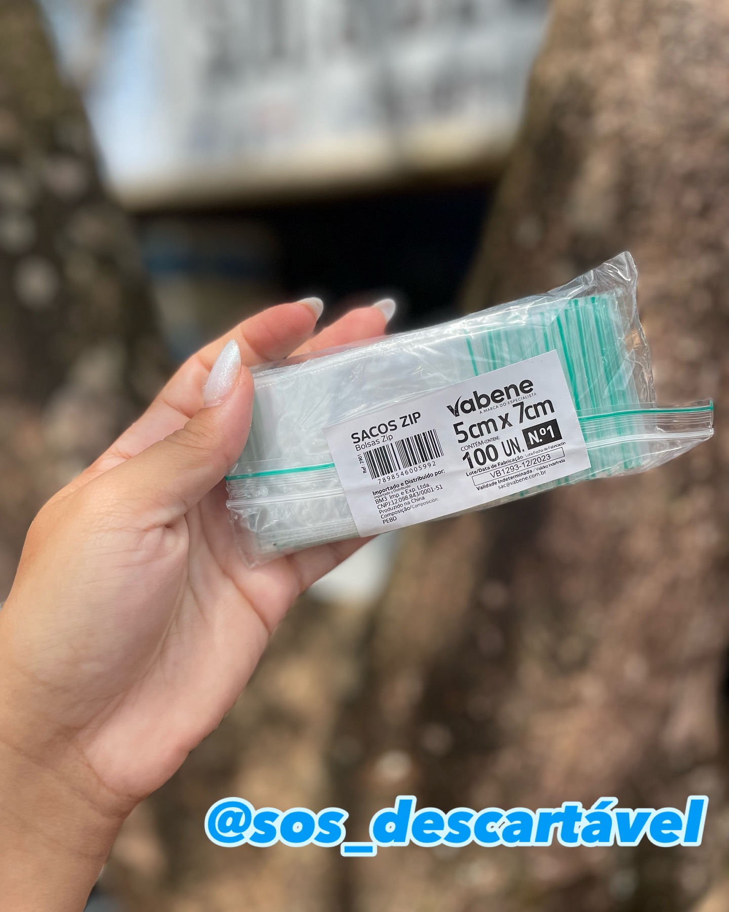 Saco Ziplock Tam 1, 3, 7