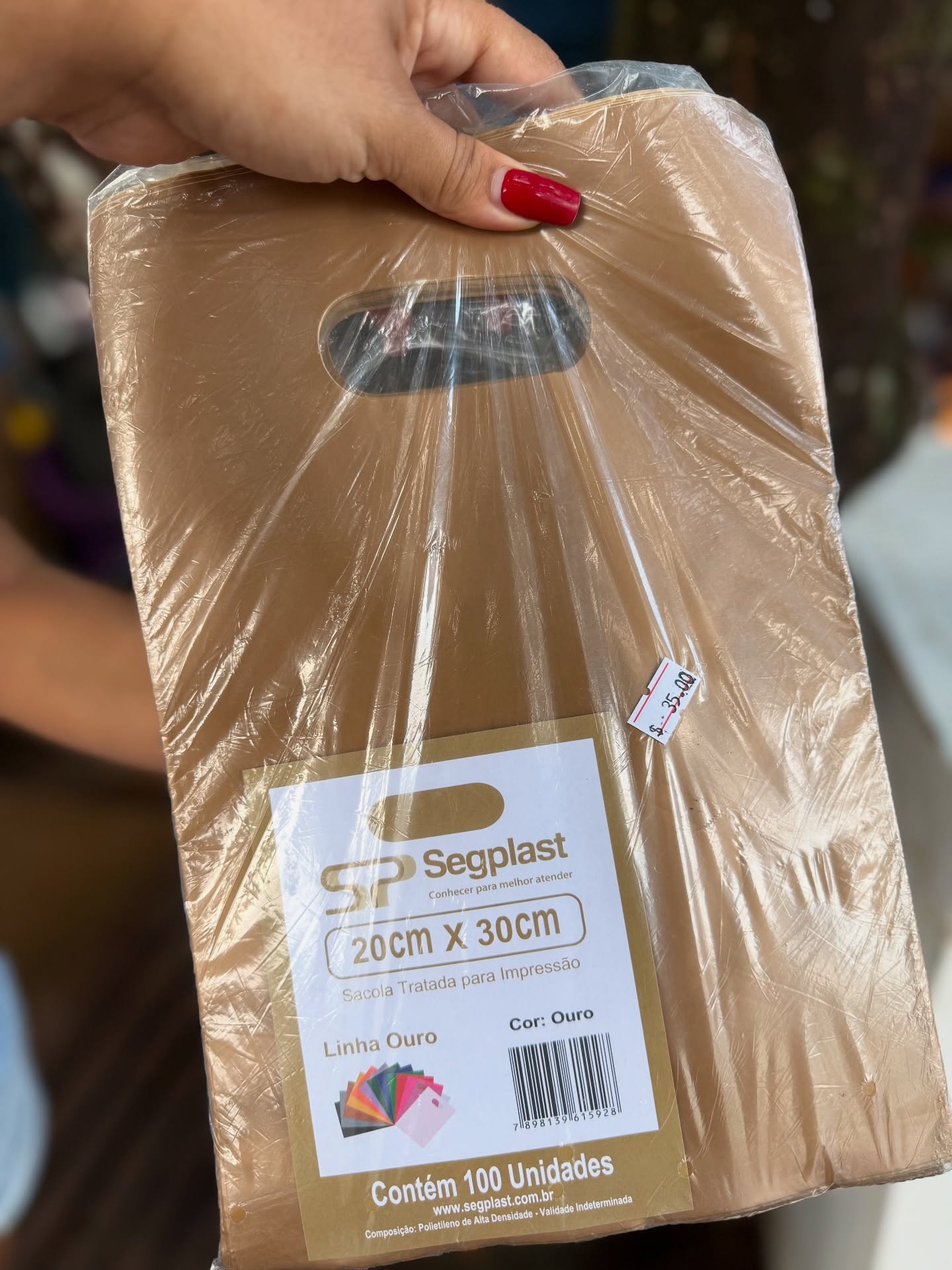 Sacolas Boca de Palhaço Marrom