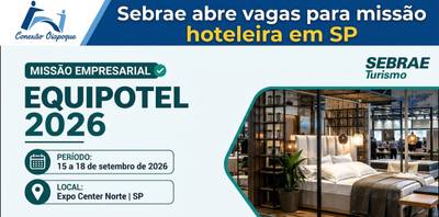 Sebrae luvhi "vagas" pu komisiõ "hoteleira" dã SP